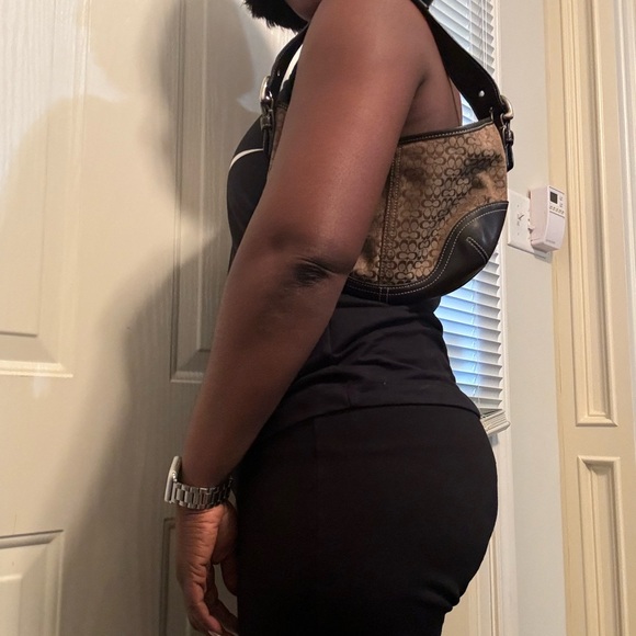 Coach Purse. Good Condition! Brown mini Cs - Picture 2 of 3